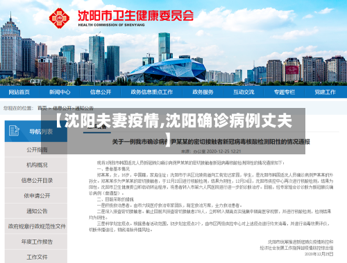 【沈阳夫妻疫情,沈阳确诊病例丈夫】-第2张图片