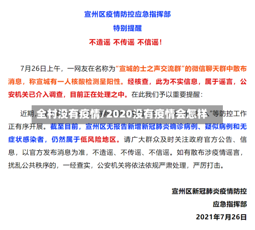 全村没有疫情/2020没有疫情会怎样-第2张图片