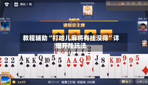 教程辅助“打哈儿麻将有挂没得”详细开挂玩法