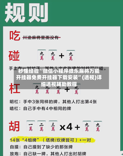 秒懂经验“微信小程序微乐麻将万能开挂器免费开挂器下载安装	”(透视)详细透视辅助教程-第2张图片