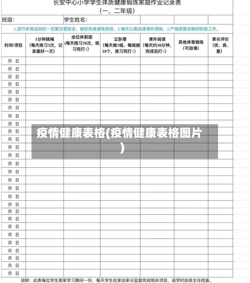 疫情健康表格(疫情健康表格图片)-第2张图片