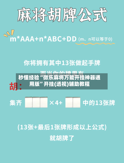 秒懂经验“微乐麻将万能开挂神器通用版	”开挂(透视)辅助教程-第3张图片
