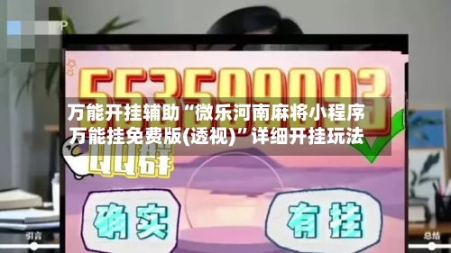 万能开挂辅助“微乐河南麻将小程序万能挂免费版(透视)”详细开挂玩法-第3张图片