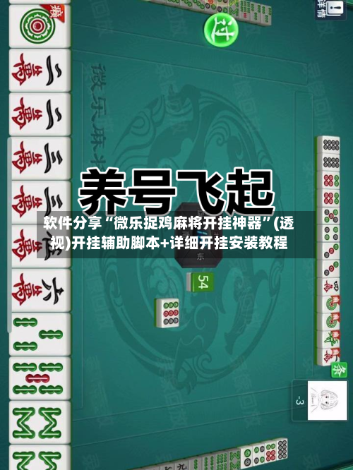 软件分享“微乐捉鸡麻将开挂神器”(透视)开挂辅助脚本+详细开挂安装教程-第2张图片