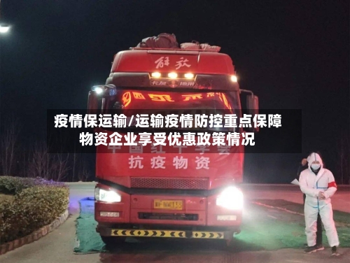疫情保运输/运输疫情防控重点保障物资企业享受优惠政策情况