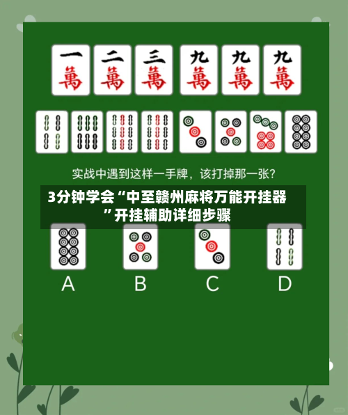 3分钟学会“中至赣州麻将万能开挂器	”开挂辅助详细步骤-第2张图片