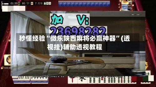 秒懂经验“微乐陕西麻将必赢神器	”(透视挂)辅助透视教程-第3张图片