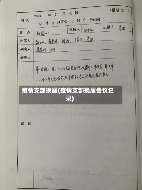 疫情支部换届(疫情支部换届会议记录)-第2张图片