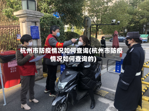 杭州市防疫情况如何查询(杭州市防疫情况如何查询的)