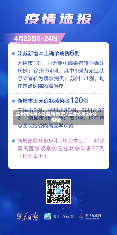 兰州市4月6日疫情情况/兰州6月24号疫情