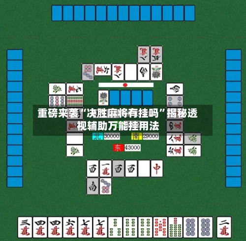 重磅来袭“决胜麻将有挂吗”揭秘透视辅助万能挂用法-第2张图片
