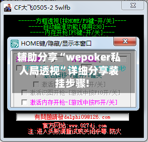 辅助分享“wepoker私人局透视	”详细分享装挂步骤!-第2张图片