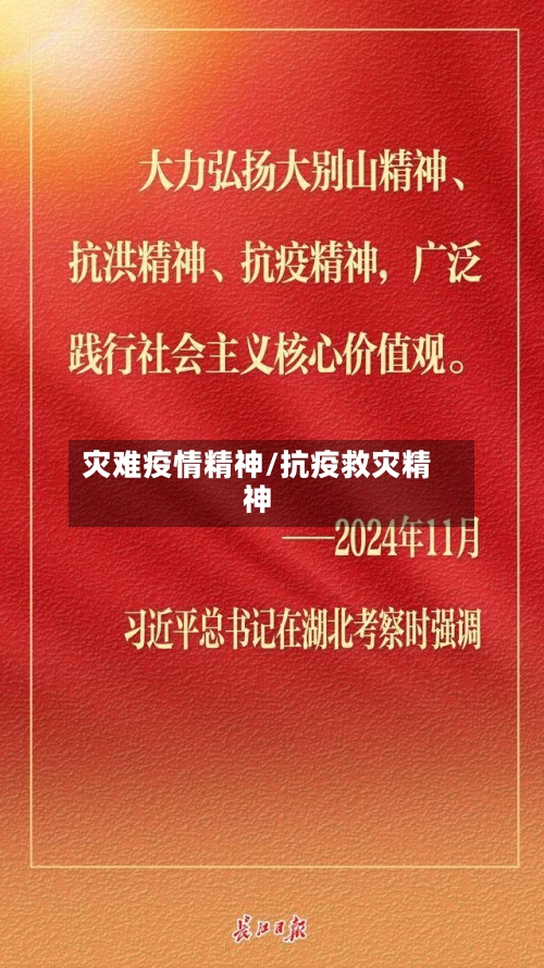 灾难疫情精神/抗疫救灾精神