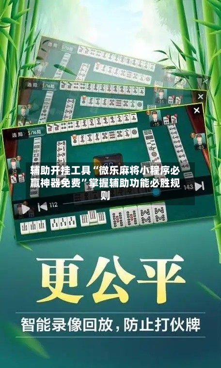辅助开挂工具“微乐麻将小程序必赢神器免费	”掌握辅助功能必胜规则-第2张图片