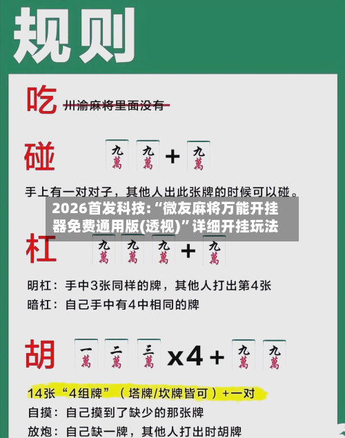 2026首发科技:“微友麻将万能开挂器免费通用版(透视)”详细开挂玩法-第3张图片