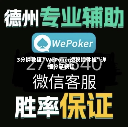 3分钟教程“WePoker透视插件挂	”详细分享装挂-第2张图片