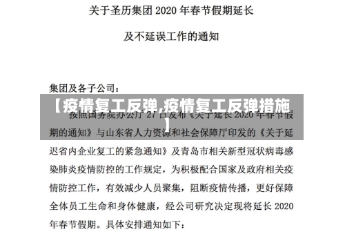 【疫情复工反弹,疫情复工反弹措施】-第2张图片
