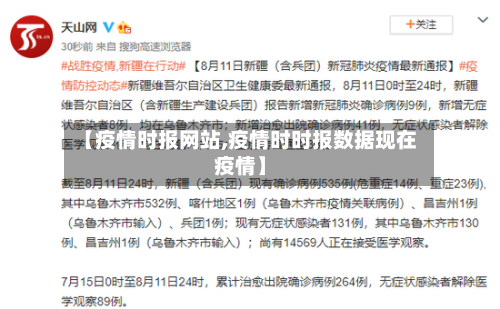 【疫情时报网站,疫情时时报数据现在疫情】