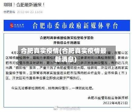 合肥真实疫情(合肥真实疫情最新消息)
